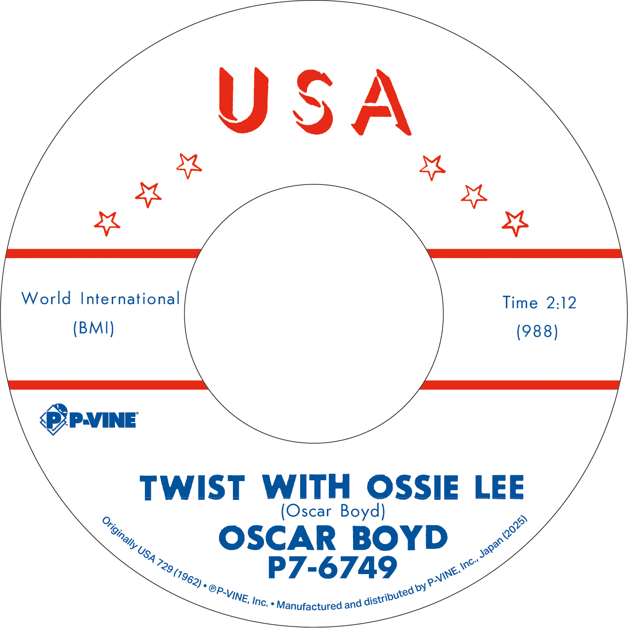Twist With Ossie Lee c/w She's My Baby