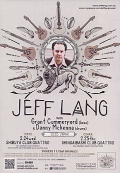 JEFF LANG、激待望の単独来日公演決定！